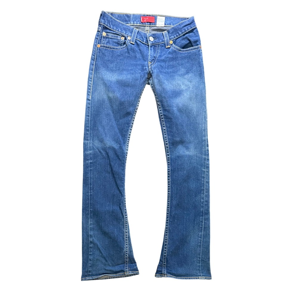 Levis Type 1 Tough Boot Jeans Womens 7L Blue Red Tab Y2K Bootcut Stretch